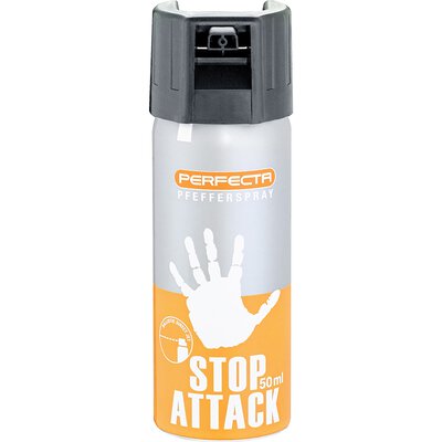 Perfecta Stop Attack Pfefferspray 10% OC, Tierabwehrspray 50 ml ballistischer Strahl