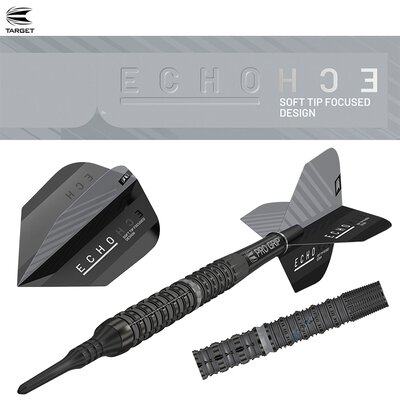 Target Soft Darts ECHO 12 90% Tungsten Softtip Darts Softdart