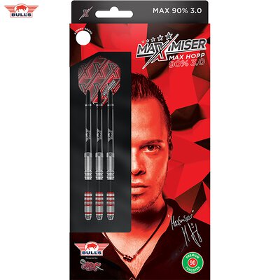 BULLS Steel Darts Bull´s powered by Shot Darts Max Hopp 90% Max90 3.0 Gen 3 Steeltip Darts Steeldart