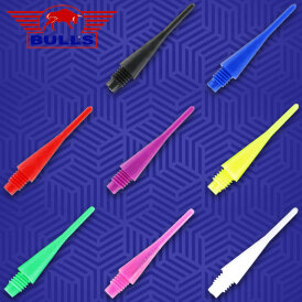 BULLS NL Longlife Long Pixel Tip Softdart Spitze Soft Tip 2BA 500 Stück Mixed Set