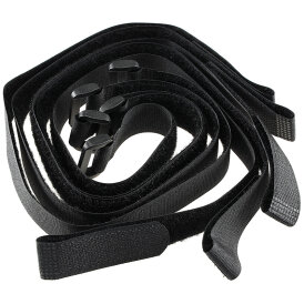 Klettband mit Öse 5er Pack Schwarz Kabelbinder Tragkraft von 15 Kg 500 x 20 mm