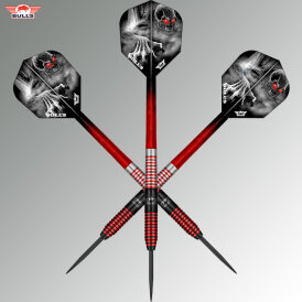 BULLS NL Steel Darts Phantom Grip Red 90% Tungsten Steeltip Darts Steeldart