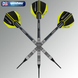 Winmau Soft Darts MvG Michael van Gerwen Authentic 85% Tungsten Softtip Dart Softdart 2020 20 g Verpackung beschädigt
