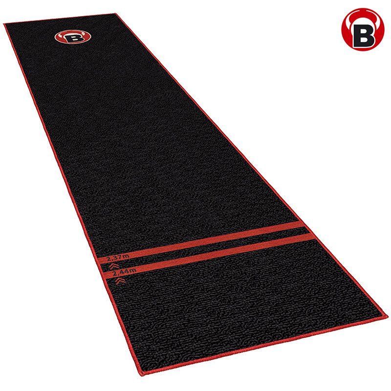 McKicks Dartmat Red Dartmatte Dartteppich Carpet Mat Dartscheibe 65 x 300 cm 