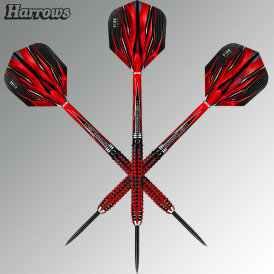 Harrows Steel Darts Fire Inferno 90% Tungsten Steeltip Dart Steeldart 21 g