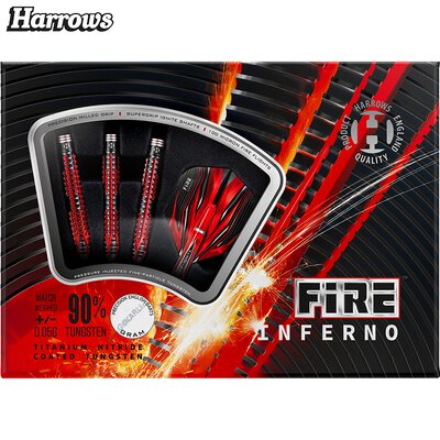 Harrows Soft Darts Fire Inferno 90% Tungsten Softtip Dart Softdart