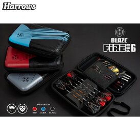 Harrows Blaze Pro 6 Fire Dart Case Darttasche Dartcase Dartbox Wallet Rot
