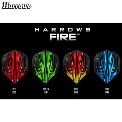 Harrows Fire Inferno Dart Flight Dartflight speziell laminiert in 4 verschiedenen Designs