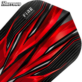 Harrows Fire Inferno Dart Flight Dartflight speziell laminiert Rot
