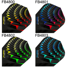 Harrows Orbital Dart Flight Dartflight speziell laminiert Gelb/Grün