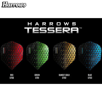 Harrows Tessera Dart Flight Dartflight speziell laminiert in 4 verschiedenen Designs