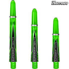 Harrows Dart Supergrip Ignite Shaft Dartshaft mit Ring M Mittel Grün