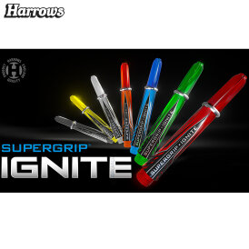 Harrows Dart Supergrip Ignite Shaft Dartshaft mit Ring IM Intermediate Rot
