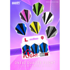 one80 Dart Dualite L-Style Champagne Dart Flights Design 2020 Gelb