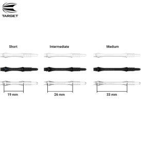 8 Flight Dart Shaft Slim Fixed verschiedene Farben und...