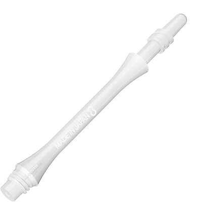 8 Flight Dart Shaft Slim Spin Design 2020 Weiß M Mittel