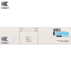 Target World Champions Dartmatte Dartteppich Rand blau