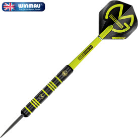Winmau Steel Darts MvG Michael van Gerwen Ambition Black Brass Steeltip Dart Steeldart 24 g