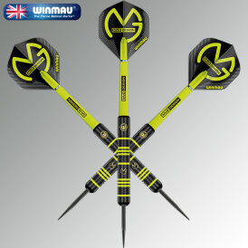 Winmau Steel Darts MvG Michael van Gerwen Ambition Black Brass Steeltip Dart Steeldart 24 g