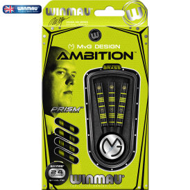 Winmau Steel Darts MvG Michael van Gerwen Ambition Black Brass Steeltip Dart Steeldart 24 g