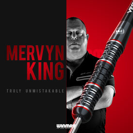 Winmau Steel Darts Mervyn King Special Edition 90% Tungsten Steeltip Dart Steeldart 24 g