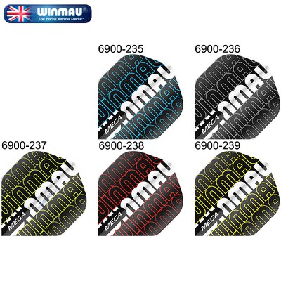 Winmau Mega Standard Dart Flight in verschiedenen Designs 2020