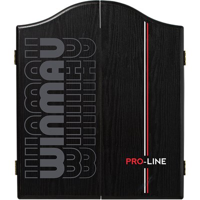 Winmau Pro-Line Black Dartboard Cabinet Dartschrank Holz