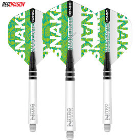 Red Dragon Player Peter Wright Shaft- Flights Coiled Snake - Ionic - Combo Dart Shaft- Flight Set 2021