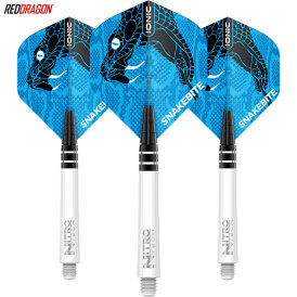 Red Dragon Player Peter Wright Shaft- Flights Coiled Snake - Ionic - Combo Dart Shaft- Flight Set 2021