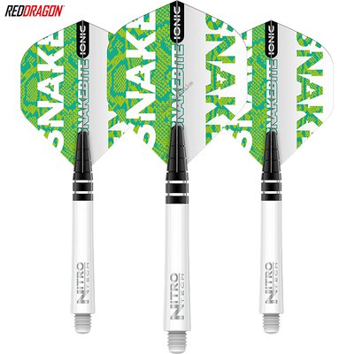 Red Dragon Player Peter Wright Shaft- Flights Ionic - Combo Dart Shaft- Flight Set 2021 Peter Wright X0597