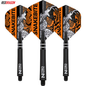 Red Dragon Player Peter Wright Shaft- Flights Coiled Snake - Combo Dart Shaft- Flight Set 2021 Peter Wright X0598