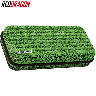 Red Dragon Peter Wright Snakebite Monza Green - Grün Darttasche Dartcase Dartbox Wallet