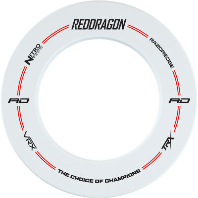 Red Dragon Surround Dartboard Surround / Dart Catchring Weiß