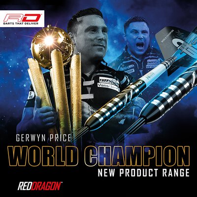 Red Dragon Steel Darts Gerwyn Price World Championship Special Edition Steeltip Dart Steeldart