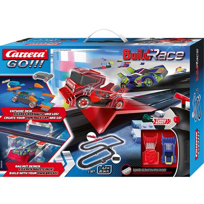Carrera GO!!! Rennbahn Autorennbahn Build n Race - Racing Set / Grundpackung 62531