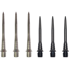 GOKarli Dart Conversion Dart Points Dart Wechsel- Spitzen Schraubspitzen Schwarz Groved Point 30 mm