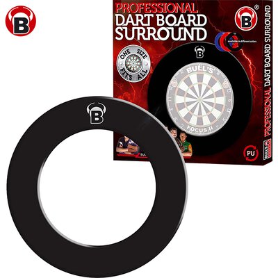 BULLS Dart Pro Surround Dartboard Polyurethan einteilig in Schwarz