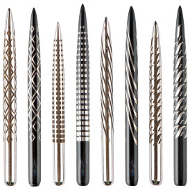 one80 Steel Tip Aztech Point Dart Wechsel- Spitzen Dart Point Silber Point A 34 mm