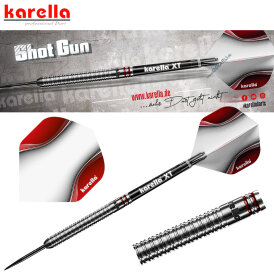 Karella Steel Darts ShotGun silver Steffen Siepmann 80% Tungsten Steeltip Darts Steeldart 24 g