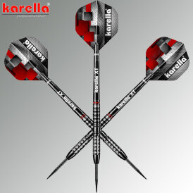 Karella Steel Darts SuperDrive schwarz 90% Tungsten Steeltip Darts Steeldart 24 g