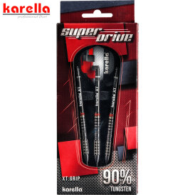 Karella Steel Darts SuperDrive schwarz 90% Tungsten Steeltip Darts Steeldart 24 g