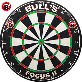 BULLS Focus II Turnier Bristle-Board Dartboard mit Pro Surround Polyurethan einteilig in verschiedenen Farben