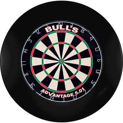 BULLS NL Advantage 501 Dartboard mit Pro Surround Polyurethan einteilig Schwarz