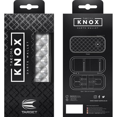Target Takoma Knox Darttasche Dartcase Dartbox Wallet Silber
