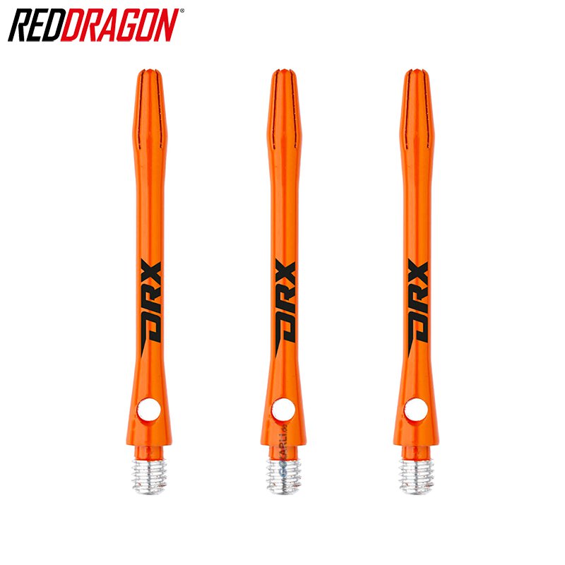 Red Dragon Dart Shafts DRX Aluminium Schäfte Alu Grün oder Orange 1,2 Sets 