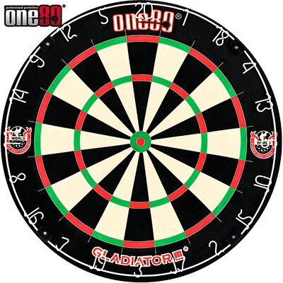 one80 Dart Gladiator 3 Plus WDF Logo Bristle Dart Board Dartboard Turnierboard Dartscheibe 2021