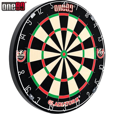 one80 Dart Gladiator 3 Plus WDF Logo Bristle Dart Board Dartboard Turnierboard Dartscheibe 2021