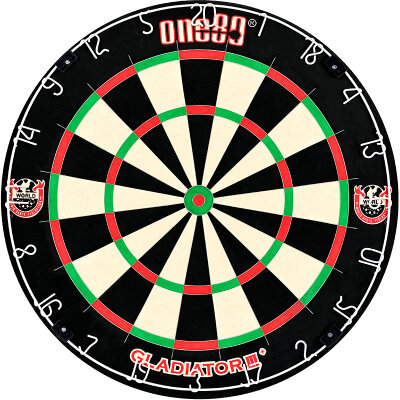 one80 Dart Gladiator 3 Plus WDF Logo Bristle Dart Board Dartboard Turnierboard Dartscheibe