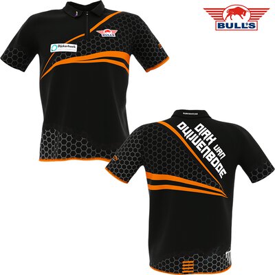 BULL´S NL Darts Dirk van Duijvenbode Aubergenius Matchshirt Dart Shirt Trikot Design 2021 Größe XL