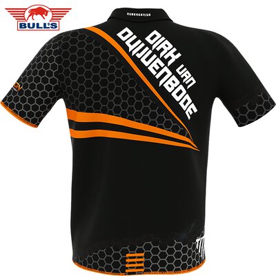 BULL´S NL Darts Dirk van Duijvenbode Aubergenius Matchshirt Dart Shirt Trikot Design 2021 Größe XL